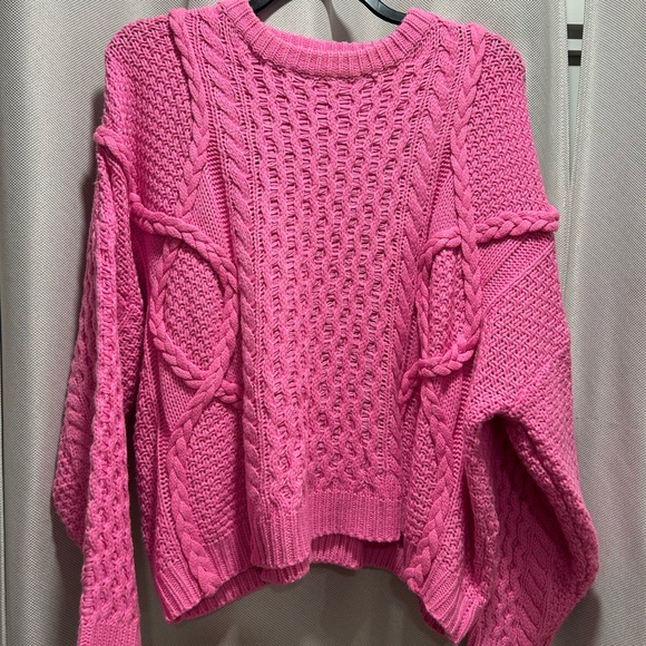 Altar'd State Vibrant Pink Knit Top - Picture 2 of 4